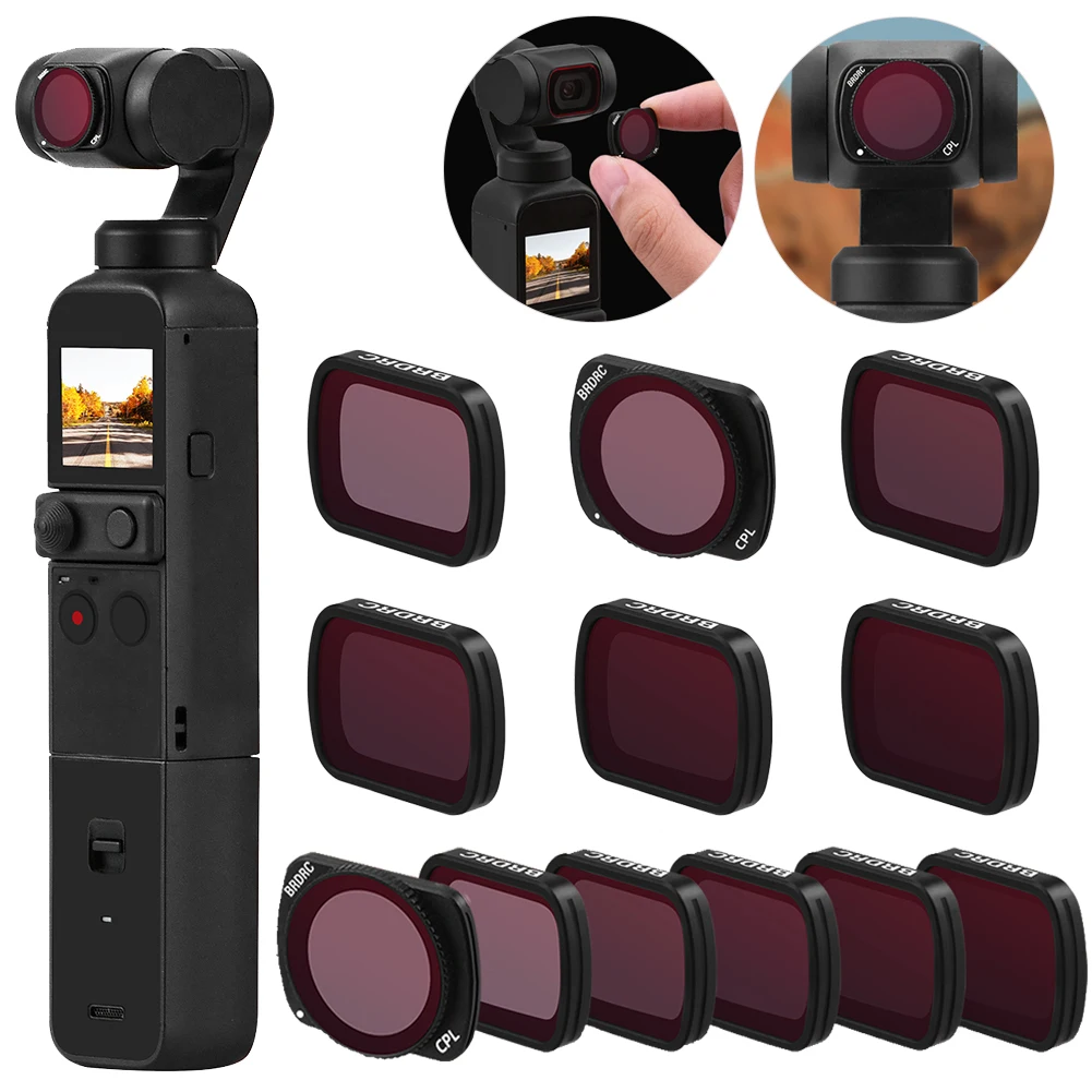 Filtri Per Dji Pocket 2 Filter Kit Filtri Uv Cpl Osmo Shooting Pocket Handheld Gimbal Camera Obiettivi Accessori Per Dji Pocket