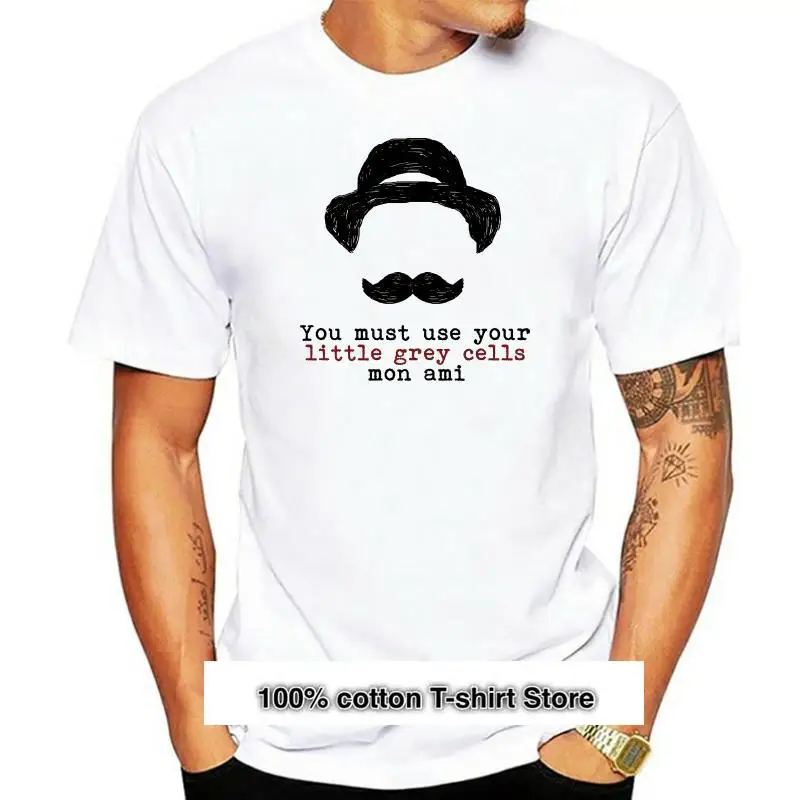 Camiseta De Agatha, Christie, Hercule, Molex, Little Grey Cells, Cu, Minimalista, Artsy, Libro De Enamorados, Libros, Crime