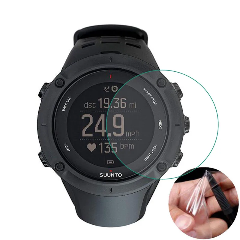 3Pc Tpu Soft Clear Pellicola Protettiva Per Suunto Ambit 3 Peak Sport Watch Ambit3 Smartwatch Screen Protector Cover (Non Vetro