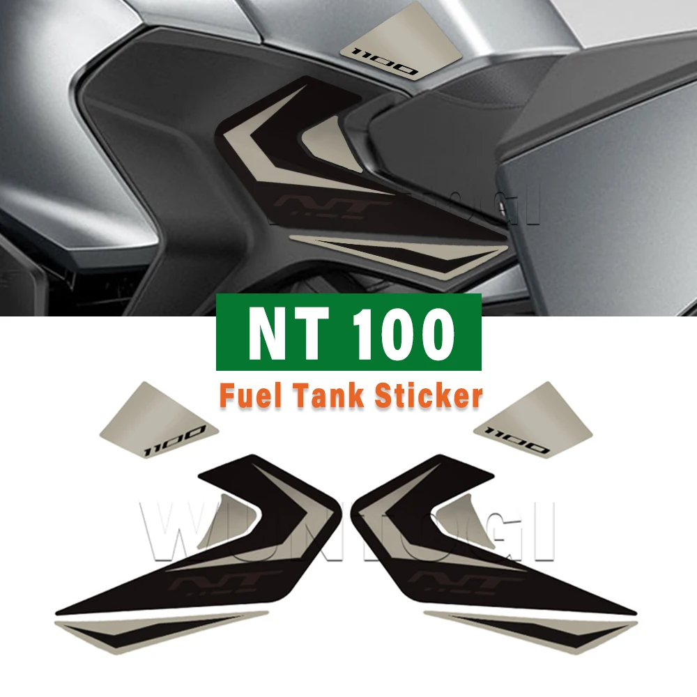 Per Honda Nt1100 2022 Accessori Nt 1100 Decalcomanie Adesivi Serbatoio Carburante Moto Applique Laterale Protezione Ginocchio Protezione Antigraffio