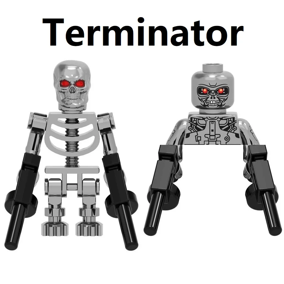 Nuovo The Terminator T800 Set Building Blocks T-800 Mini Action Figure Toys
