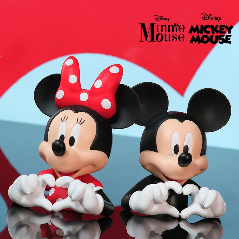 Disney Mickey Mouse Toy Figure Mini Love Half Chest Doll Decoration Statue Dolls Figurine Che Circondano Il Giocattolo Per Bambini Regalo Di Natale