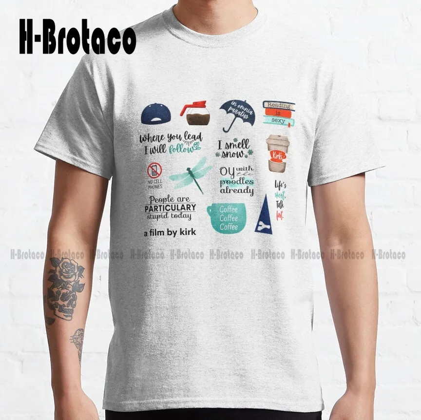 Pacchetto Di Adesivi Più Grande: Puff Snow, In Omnia Paratus, Un Film Di Phillips Classic T-Shirt Gilmore Girls Digital Printing Tee Shirts