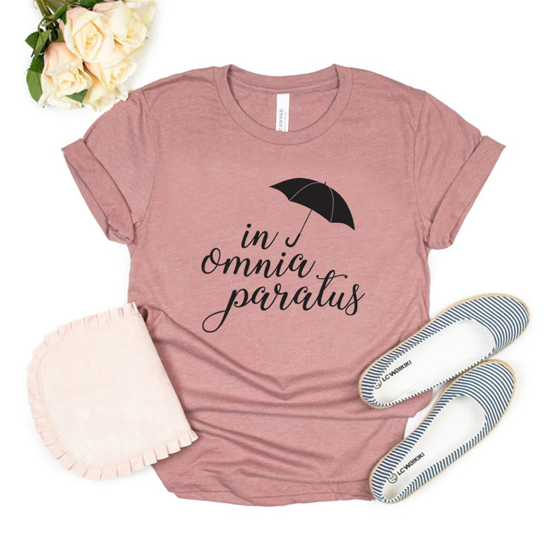 Maglietta Gilmore Girls In Omnia Paratus Shirt Cute Gilmore Girls Inspired T-Shirt Donna T-Shirt Manica Corta Graphic Tees Female