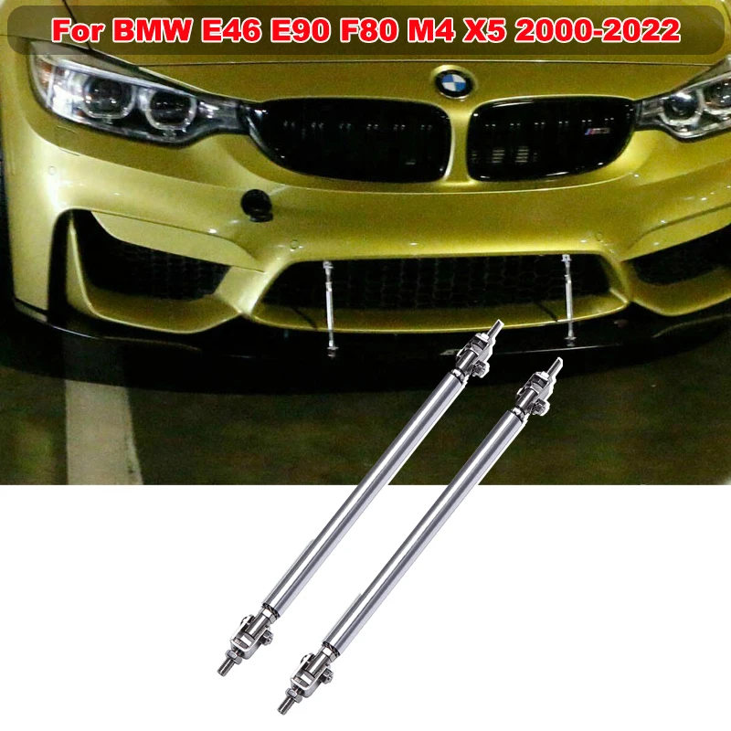 Per Bmw E46 E90 F80 M4 X5 2000-2022 2 Pezzi Paraurti Anteriore Universale Lip Splitter Spoiler Strut Rod Tie Support Bar Accessori Per Auto