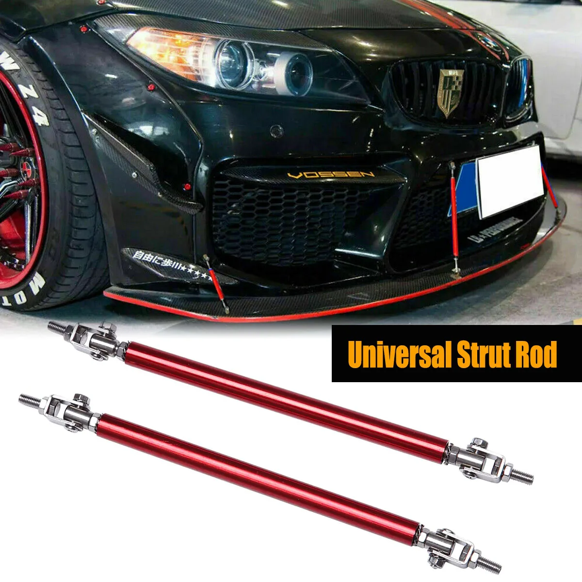 Paraurti Anteriore Universale Lip Splitter Spoiler Strut Rod Tie Barra Di Supporto Per Bmw E46 E90 E60 E36 E39 F10 F20 F30 Accessori Per Auto
