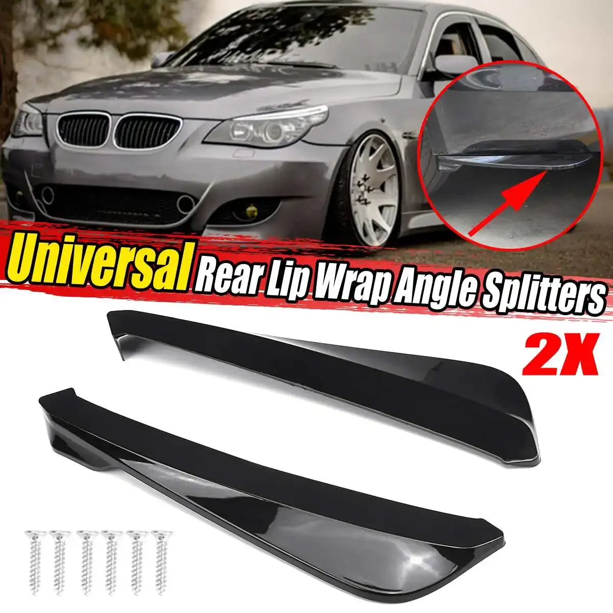 Universale Auto Paraurti Posteriore Labbro Diffusore Spoiler Antigraffio Per Bmw E90 E92 Per Lexus Per Subaru Per Infiniti Q50 Body Kit