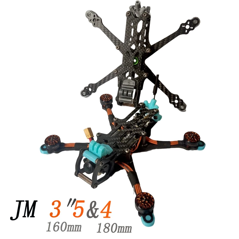 Jm3.5 160Mm 3.5 Pollici/Jm4 180Mm 4 Pollici Kit Telaio Fpv Leggero Per Fpv Freestyle 3.5 Pollici/4 Pollici Droni Parti Fai Da Te