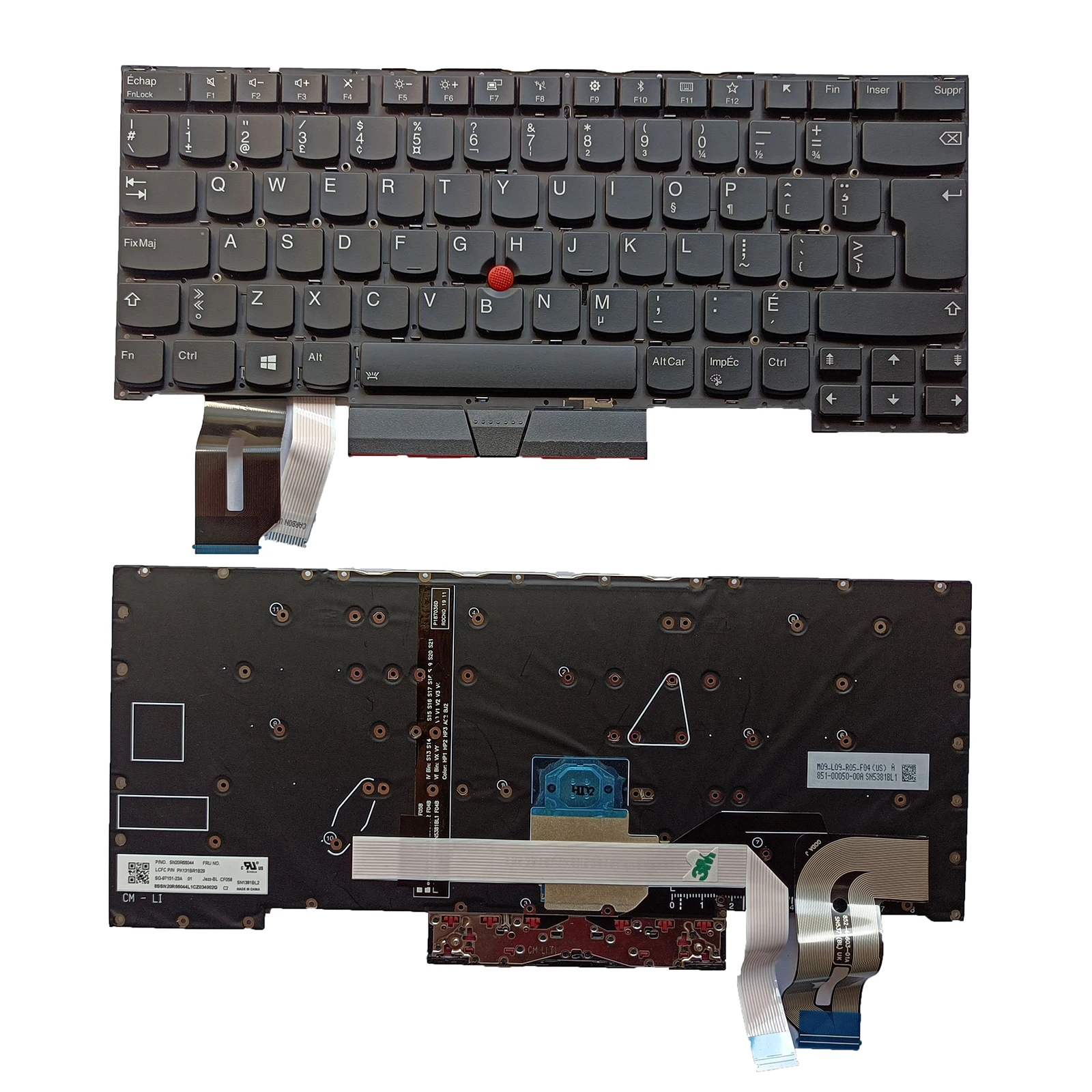 Sn20S33944 Per Lenovo Thinkpad T490S T495S Cf Con Tastiera Retroilluminata