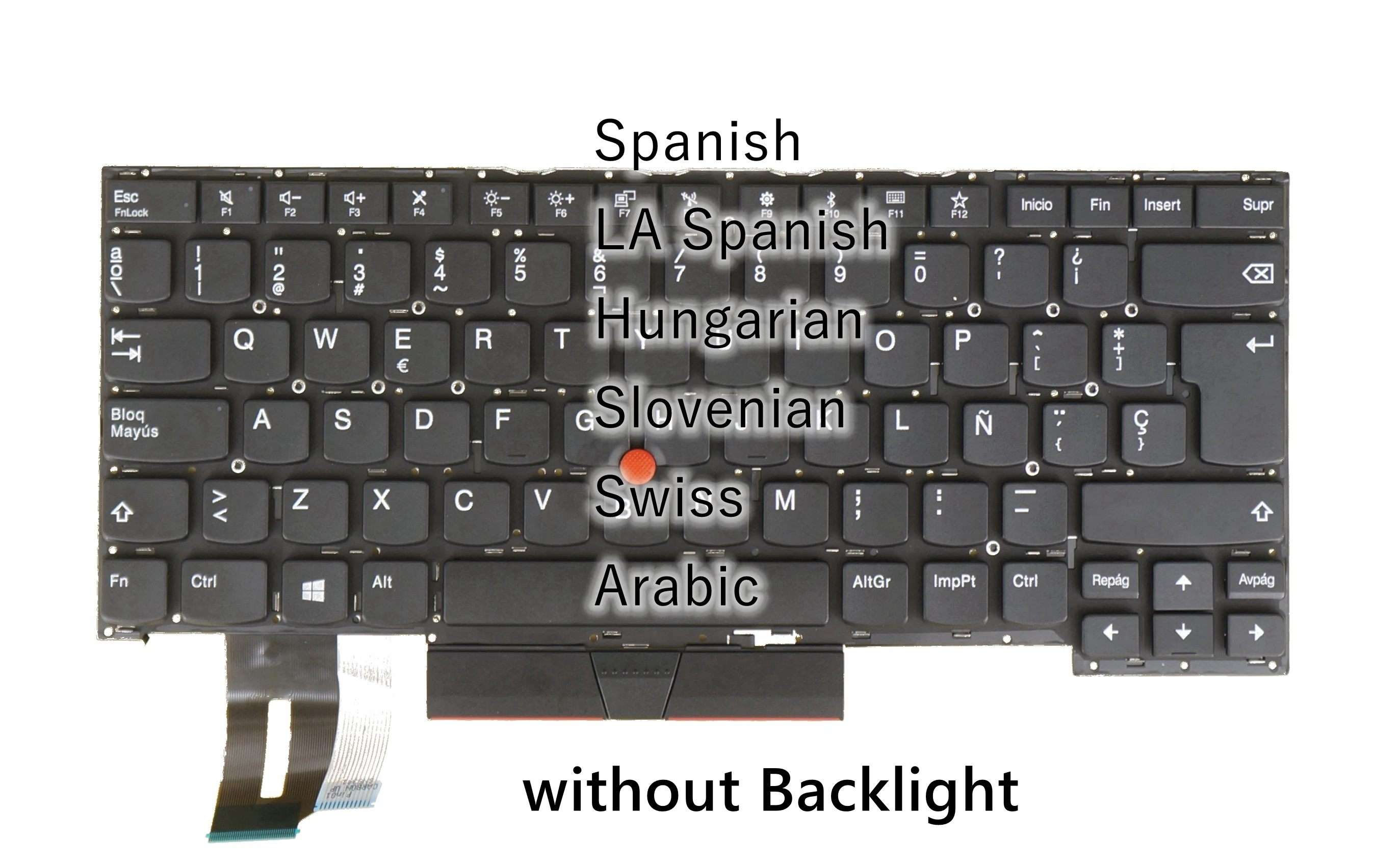 La Tastiera Araba Svizzera Ungherese Spagnola Ungherese Per Lenovo Thinkpad T490S T495S, X1 Extreme Gen 1/Gen 2 , P1 Gen 1/Gen 2