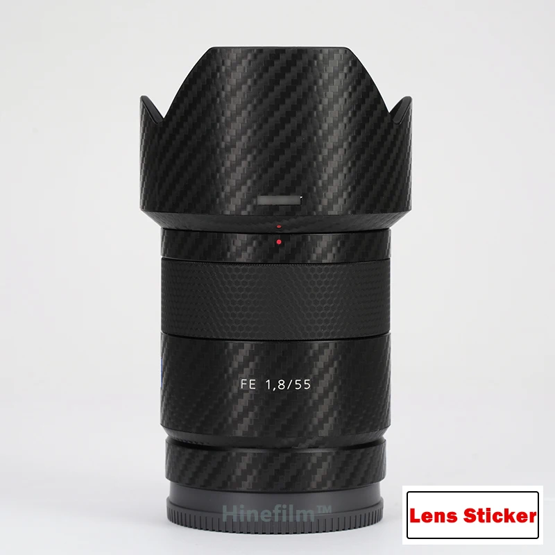 55 1.8 Adesivi Per Lenti Pelle Premium Per Sony 、 T Fe 55Mm F/1.8 Za Sel55F18Z Pellicola Protettiva Per Pellicola Protettiva Per Pellicola