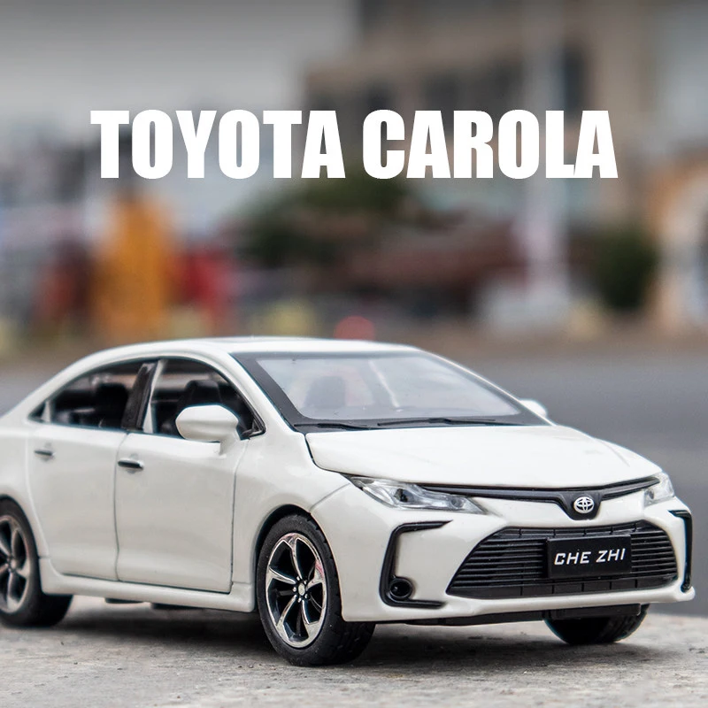 1:32 Toyota Corolla Hybrid Alloy Model Car Toy Diecast Metal Casting Sound And Light Car Toys For Children Vehicle