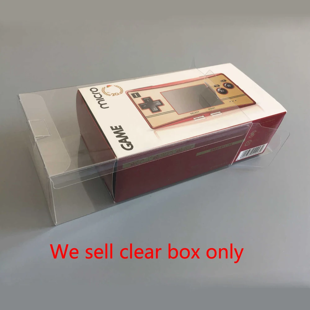 Scatola Protettiva In Plastica Trasparente Per Gbm Mario 20Th Anniversary Fc Limited Japanese Edition Display Collection Box