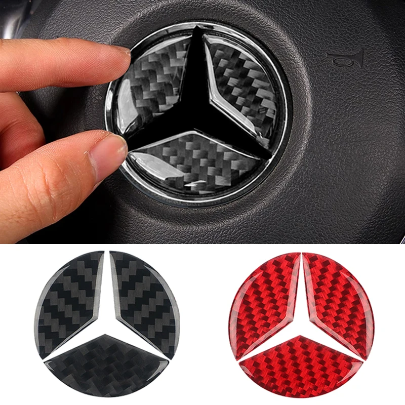 Decalcomania In Fibra Di Carbonio Auto Volante Airbag Sticker Trim Per Mercedes-Benz Per Cla Gla New C E Class 16-19 Accessori Interni