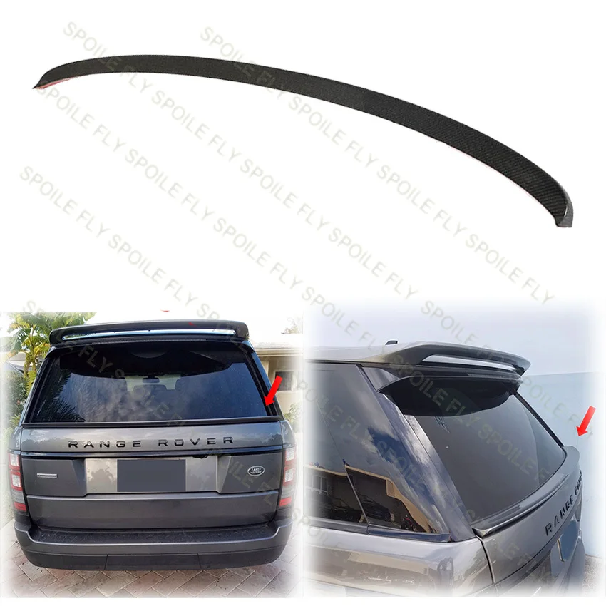 2012 A 2018 Per Land Rover Range Rover Vogue L405 Le Roof Mid Spoiler Wing Trunk Lip Abs Nero Lucido Tronco Wing Body Kit