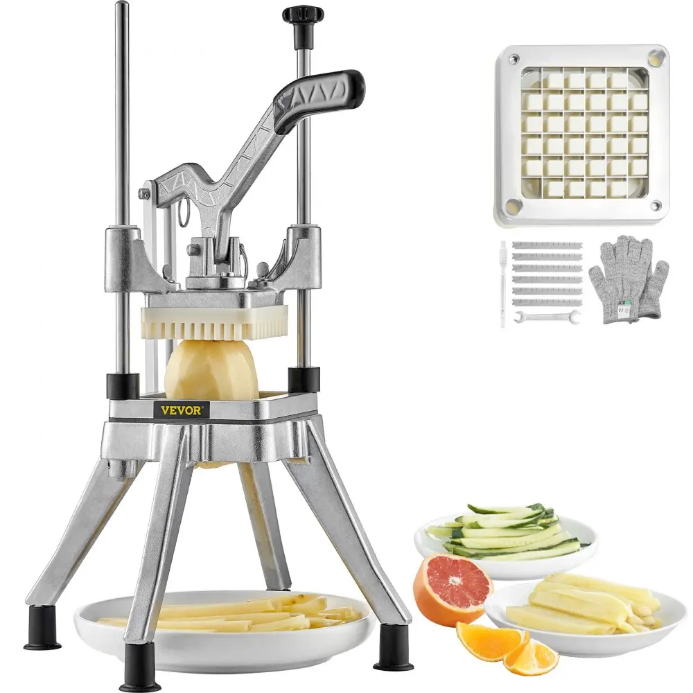Vevor Commercial Vegetable Fruit Chopper 1/2 ''Blade Heavy Duty Professional Food Dicer Kattex French Fry Cutter Affettatrice Per Cipolle
