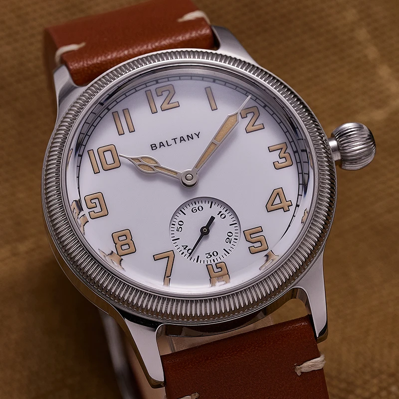 Rotany Ww1 Trench Omage Watch St1701 39Mm Quadrante In Acciaio Inossidabile 10Atm Impermeabile Vintage Automatico Sportivo Da Uomo Orologi Militari