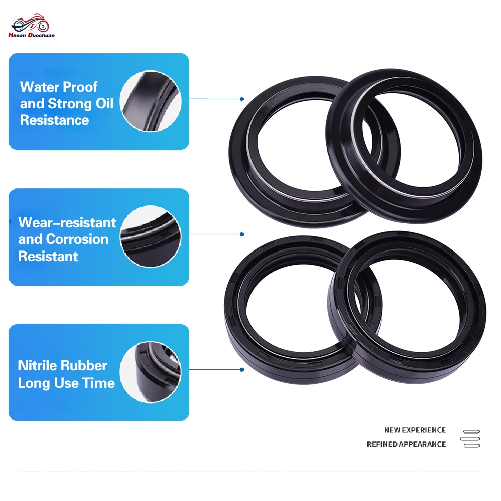 41X54X11 Motorcycle Front Fork Oil Seal 41 54 Dust Cover For Bmw G650 G 650 Gs G650Gs 2009-2010 R80 Mono 800 / R 80 Mystic 800