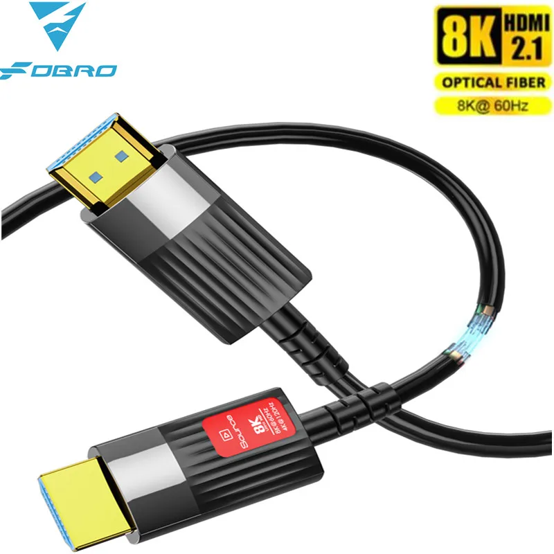 8K Hdmi 2.1 Cavi Cavo Hdmi In Fibra Ottica Supporta 8K 60Hz 4K 120Hz 48Gbps Hdr Earc Per Hd Tv Xbox Projector Ps5 Ps4 Rtx 3080