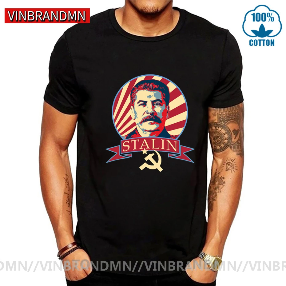 T-Shirt Per Il Presidente Delle Nazioni Alleate Joseph Stalin Urss Comunista Sovietico Grande Leader Tshirt Moda Casual Cccp T Shirt Per Uomo