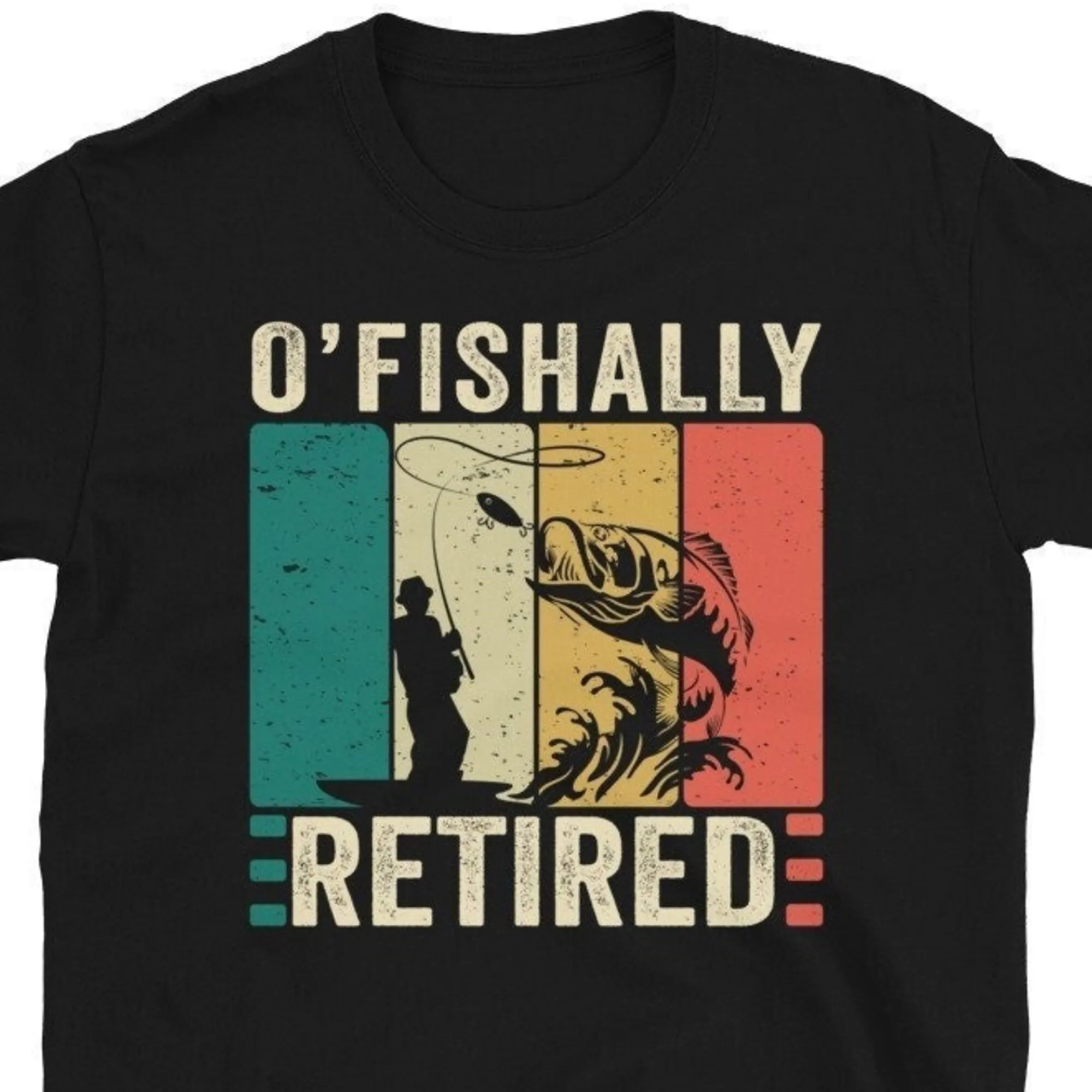 T-Shirt Per Amante Della Pesca, O-Fish-Ally Pensionato, Divertente Maglietta Per Il Pensionamento Della Pesca, Lavoratore In Pensione, Per Pescatore