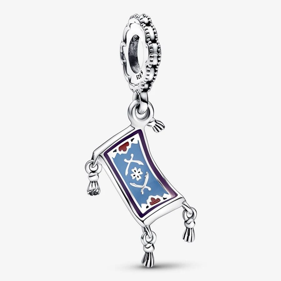 Disney Aladdin Magic Carpet Ciondola Charm Fit Originale Pandora Charm Bracciali Ciondolo Gioielli Berloque