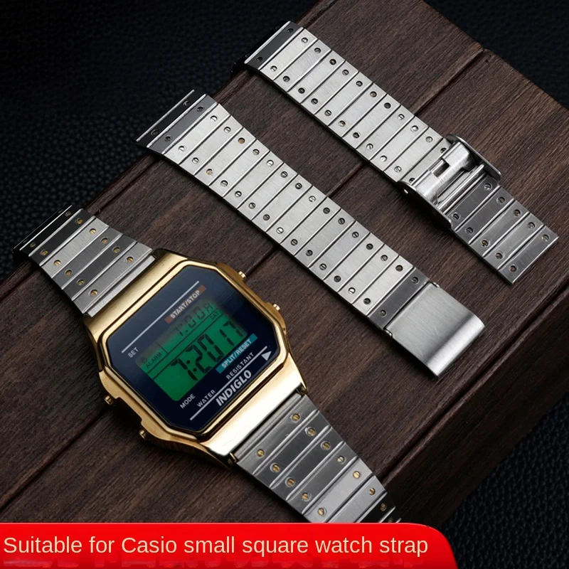 Cinturino Da 18Mm Per Casio 3299 Ae1200/1300/1000 Catena In Acciaio Da Donna Aq-230 W-218 F-91 A158/159 Cinturino In Metallo Cinturino In Acciaio Inos