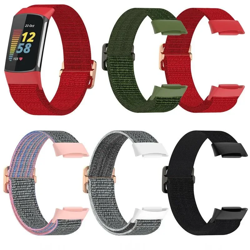 Cinturino In Nylon Elastico Per Fitbit Charge 6 5 Smart Watch Sostituzione Cinturino Sportivo Cinturino Traspirante Fitbit Chargr5 6 Band