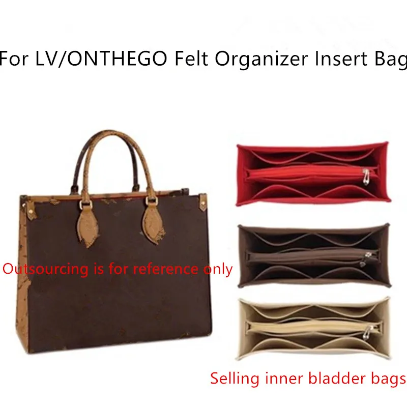 Adatto A Onthego Tote Premium Feltro Inserto Borsa Organizer Borsa Cosmetica Borsa Shaper Organizer Borsa Interna Da Viaggio