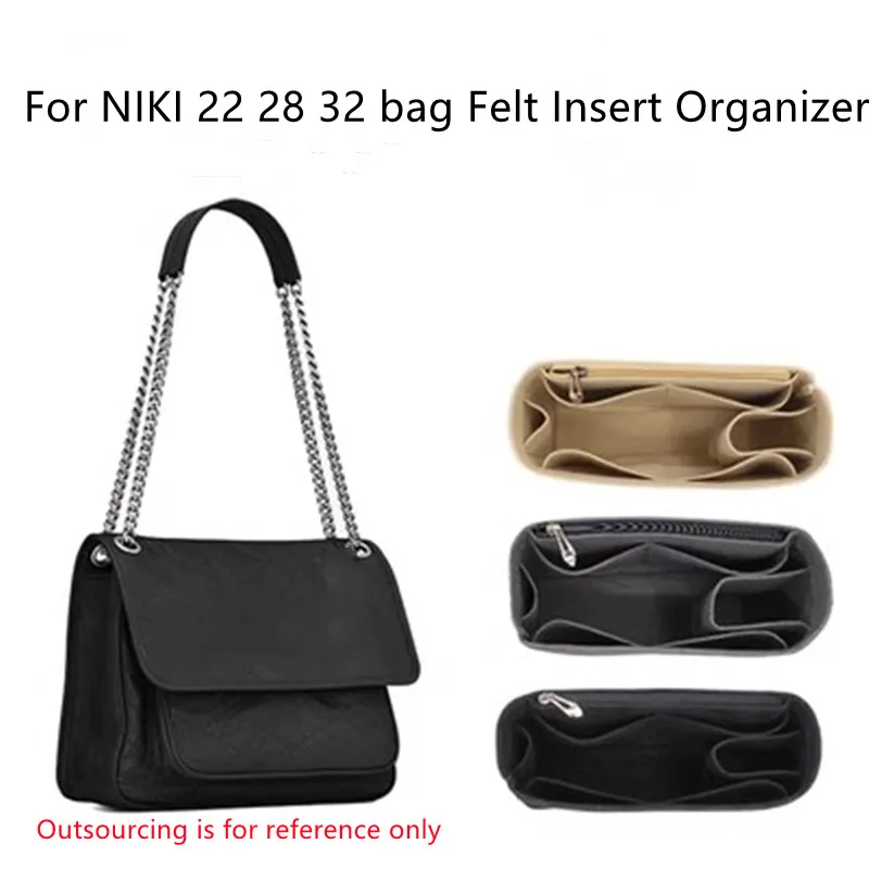 Per Niki 22 28 32 Organizer Bag Liner Borsa Inserto Organizer Borsa Da Viaggio Premium 2/3Mm Premium Feltro Vip Bag