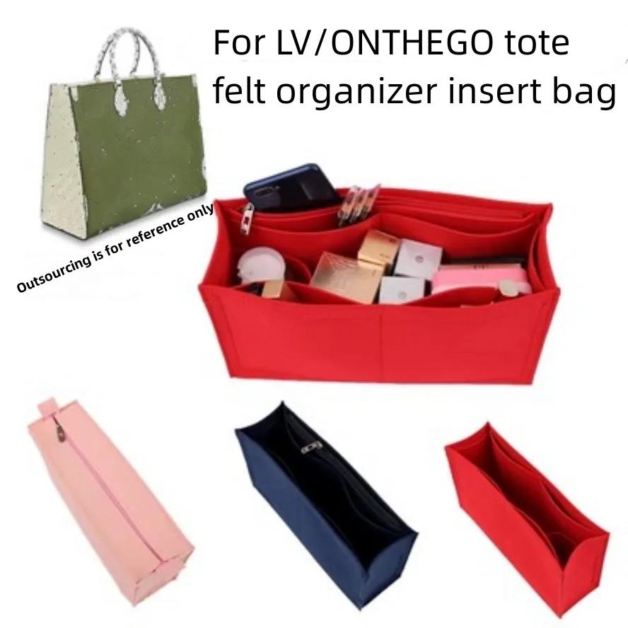 Adatto A Onthego Tote Premium Feltro Inserto Borsa Organizer Borsa Cosmetica Borsa Shaper Organizer Borsa Interna Da Viaggio