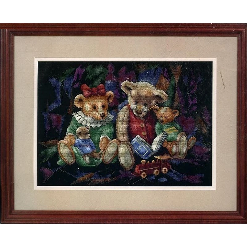 Collezione Oro Contata Kit Punto Croce Storytime Bears Bear Story Time Dim 35081 ---