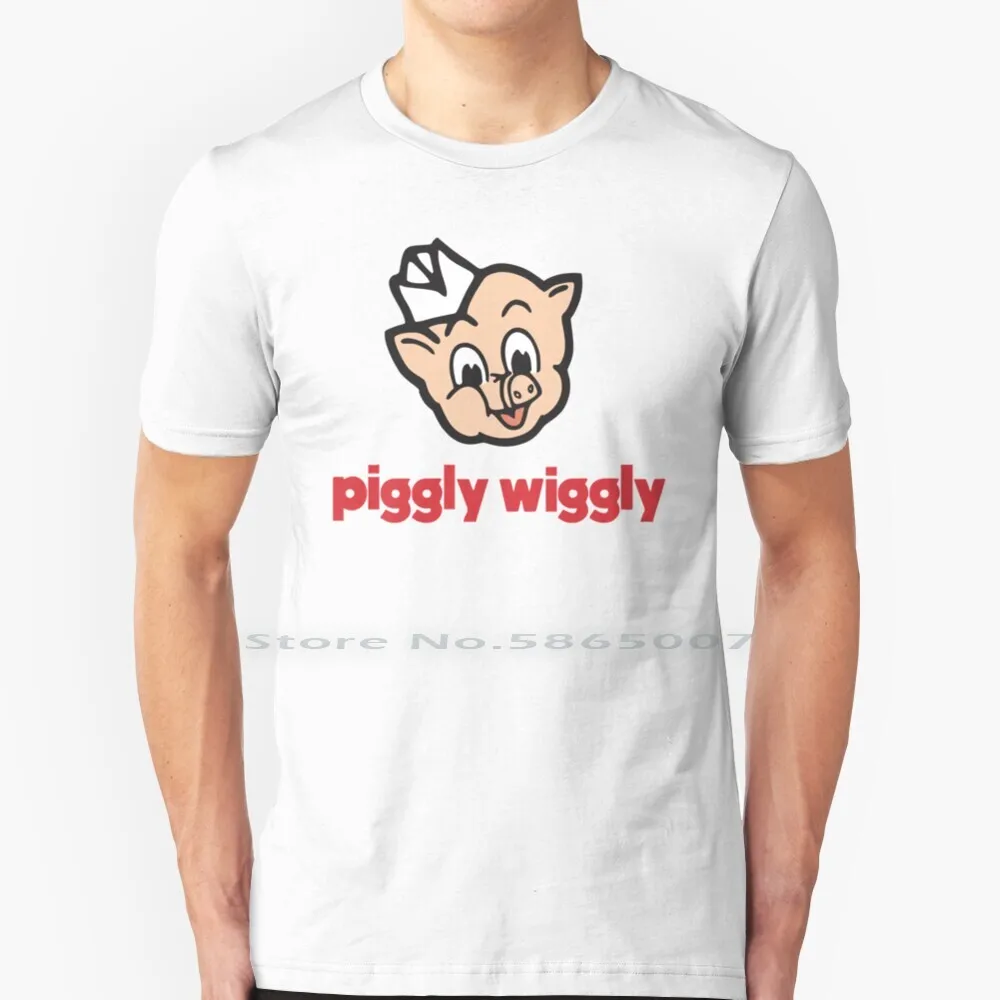 Piggly Wiggly T Shirt Cotton 6Xl Piggly Wiggly Super Silly Story Time Kids Family Camp Bushytail Grocery Piggy Retro Vintage