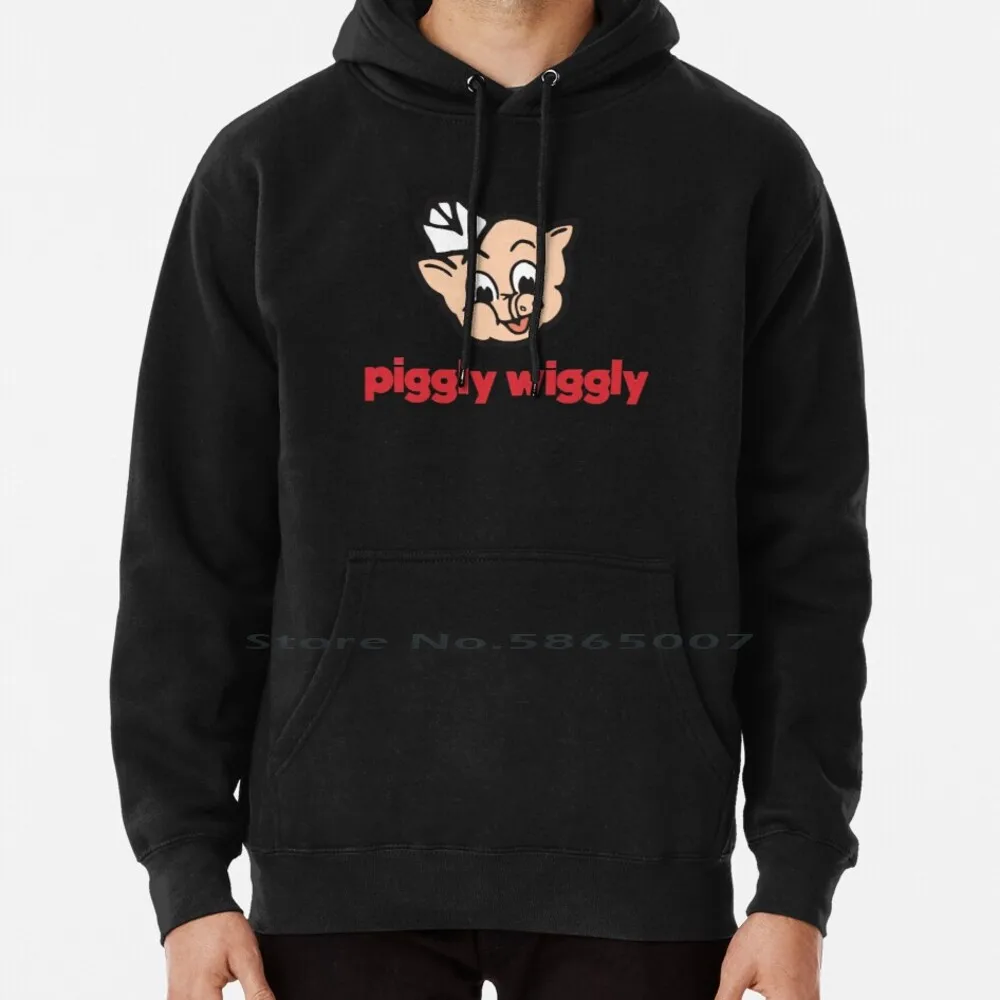 Piggly Wiggly Felpa Con Cappuccio Maglione 6Xl Cotone Piggly Wiggly Super Silly Story Time Kids Family Camp Bushytail Grocery Piggy Retro