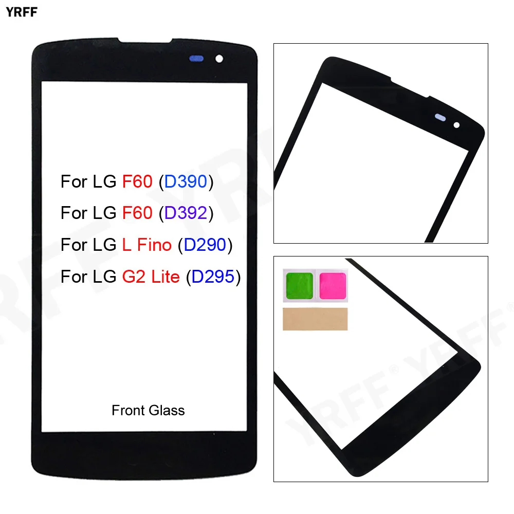 Per Lg F60 Dual D392 D390 Pannello Touch Screen Per Lg D295 G2 Lite Pannello Frontale Esterno In Vetro Per Lg D290 L Fino