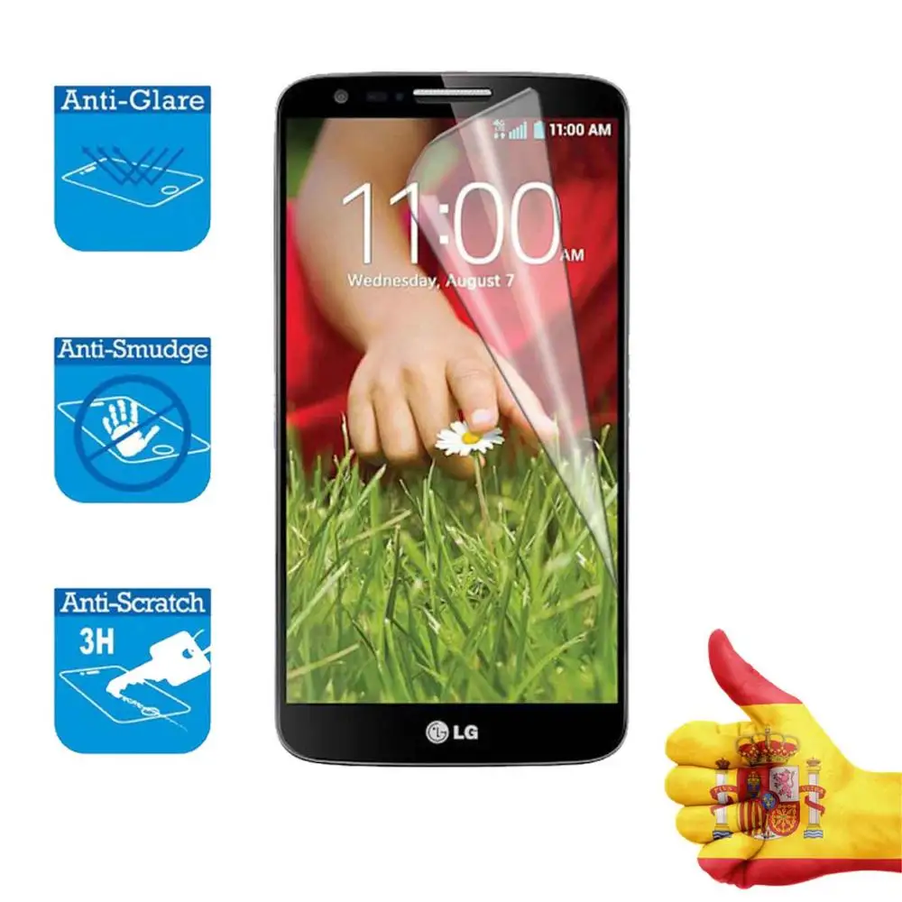 1X Lamina Screen Saver Anti-Huellas Opaca Per Lg G2 Mini D620 Qualità