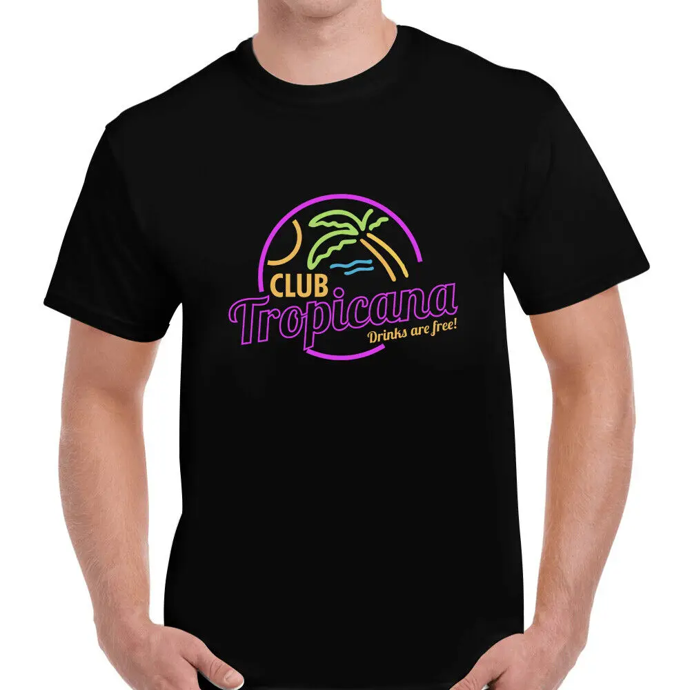 T-Shirt Da Uomo Club Tropicana-80S Fancy Dress Disco Party Music Wham Pride