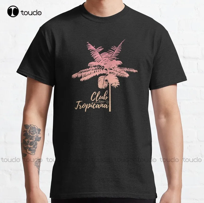 Club Tropicana Classic T-Shirt Mens Funny Tee Shirts Custom Aldult Teen Unisex Digital Printing Tee Shirts Xs-5Xl Regalo Personalizzato