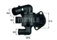 Ti3387 Per Termostato (87 °-102 ° ) Golf Vi Jetta Passat Tiguan Altea Leon Octavia Superb Yeti 2.0Tdi Cbaa Cbab Cbaa Cbab Cb