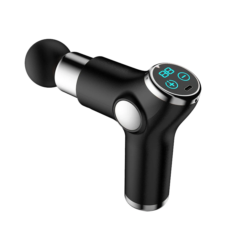 Mini Lcd Massaggio Pistola Pistola Touch Screen Tessuto Profondo Percussione Muscolo Mini Massaggiatore Pistola Alla Moda Per Pistola Masaje Muscolare