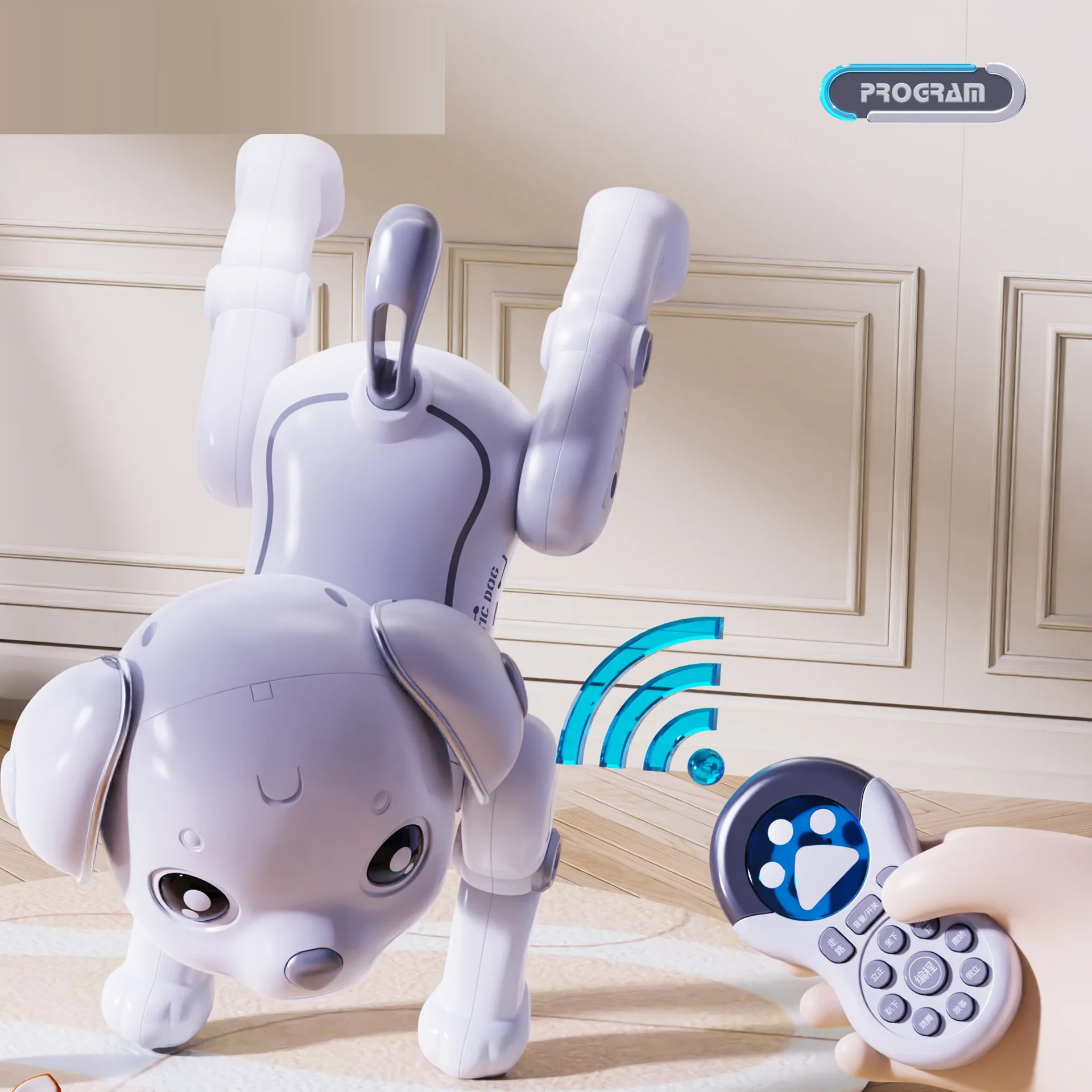 Rc Robot Cane Elettronico Robot Intelligente Cane Pet Touch Funzione E Controllo Vocale-Versione Cinese Programmabile Intelligente
