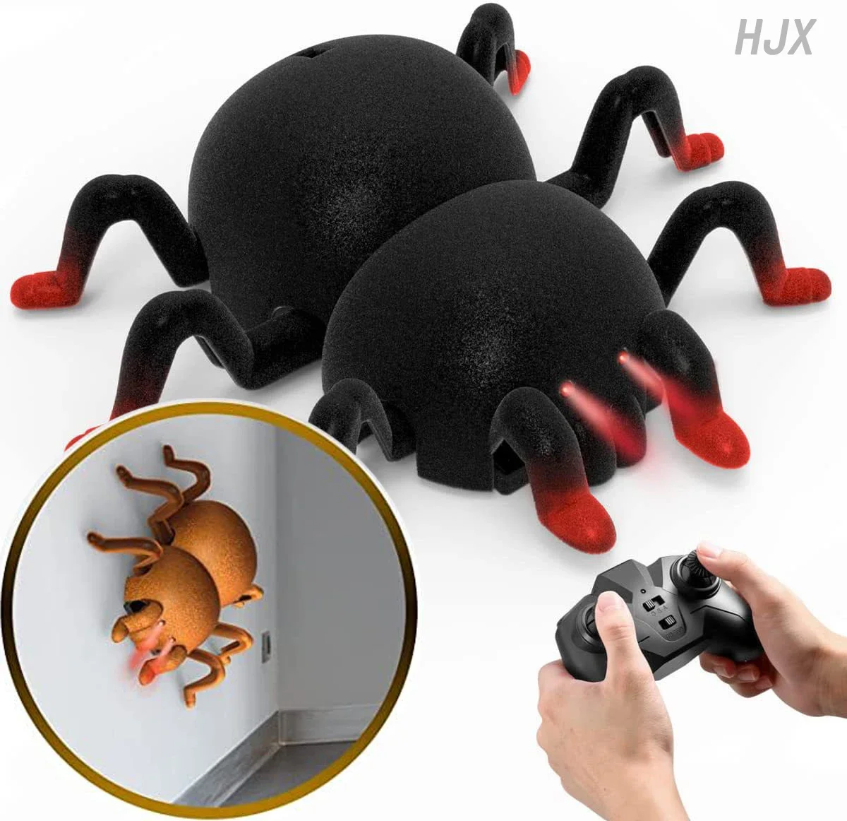 Wall Climbing Auto Telecomando Spider Robot Halloween Horror Scherzo Giocattolo Per Bambini Ragazzo Bambini Trucco Malizioso Novità Rc Animale