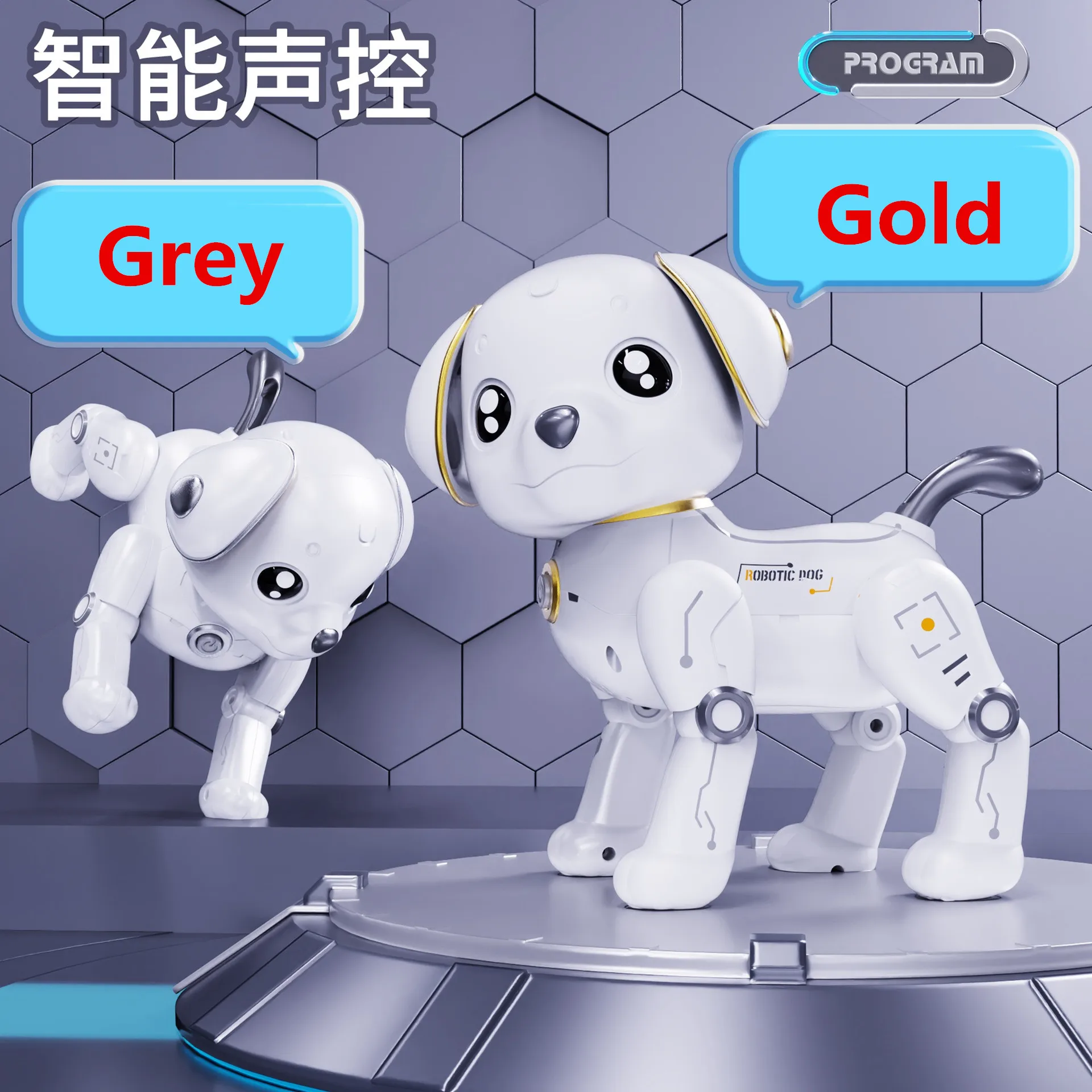 Rc Robot Dog Toys Programmabile Smart Interactive Stunt Robot Dog Con Funzione Touch Canto Danza A Piedi Versione Cinese