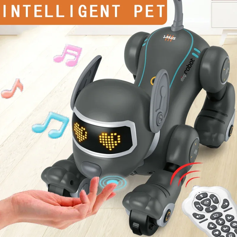 Electric Dance Robotic Remote Control Doll Giocattoli Per Bambini Per Ragazzi Ragazze Rc Robot Dog Intelligent Sensing Animals Bambini Puzzle Pet