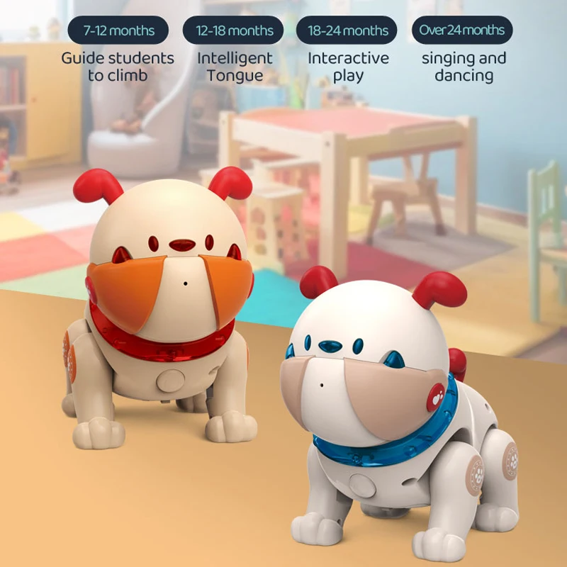 Robot Puppy For Kids Intelligent Remote Control Cani Animali Elettronici Robotica Rc Toys Stem Programmation Toys Childern Gift