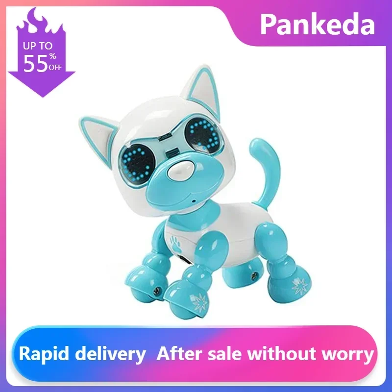 Cool Robot Dog Pet Toy Kids Smart Interactive Walking Sound Puppy Led Record Educational Intelligent Electronic Robot Toy Gifts