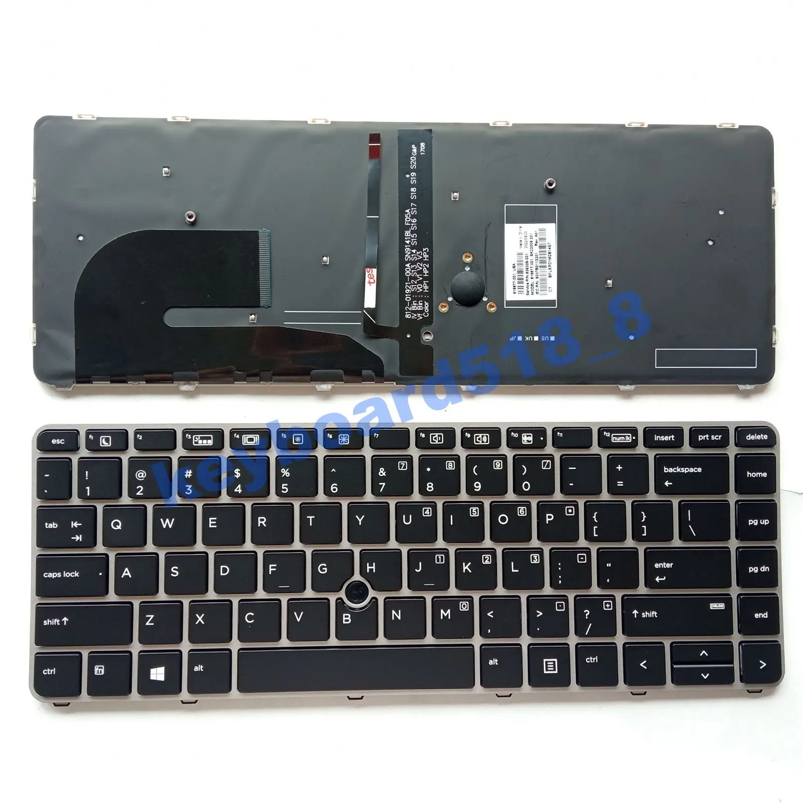 Per Hp Elitebook 840 G3 840 G4 848 G3 745 G3 745 G3 Tastiera Usa Retroilluminata