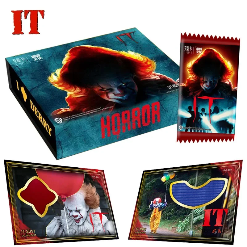 Derry Horror It Original Periferiche Collection Cards Booster Box Pennywise Character Game Playing Board Card Regali Di Compleanno Per Bambini