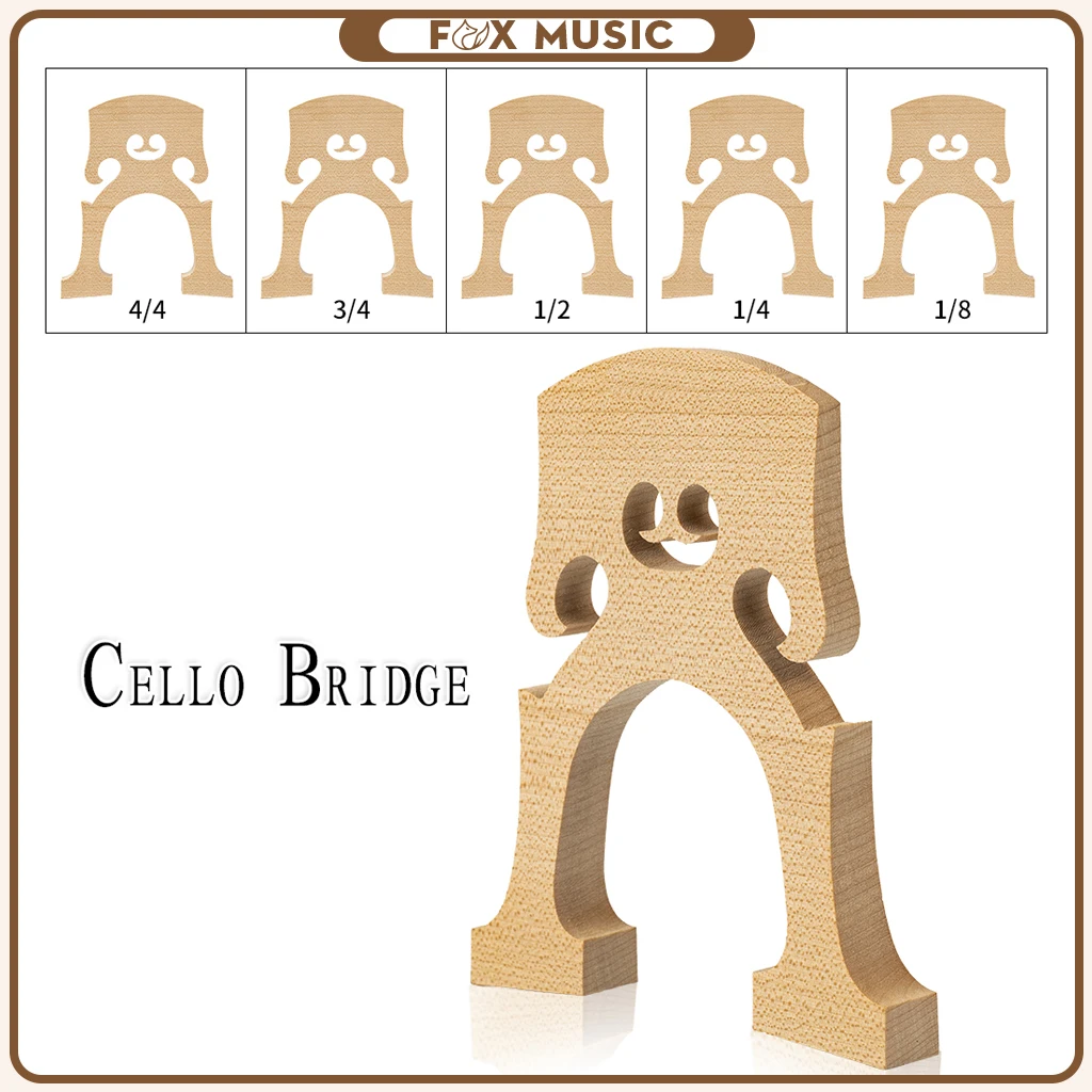 Ponte Per Violoncello In Acero Standard Ponte In Acero Per Uso Pratico 4/4 3/4 1/2 1/4 1/8 Ponte Per Violoncello