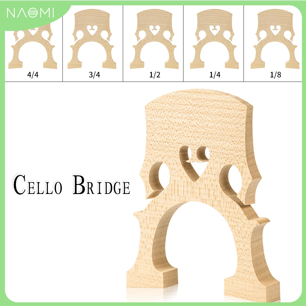 Ponte Per Violoncello In Acero Elementare Ponte In Acero Per Uso Pratico 4/4 3/4 1/2 1/4 1/8 Ponte Per Violoncello